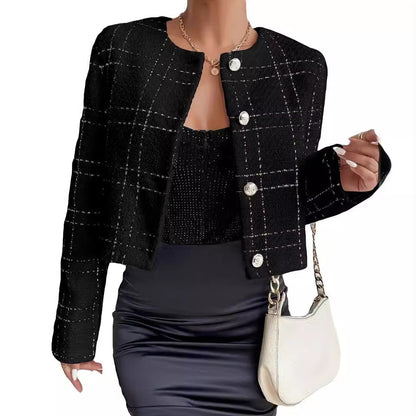 Avari - Eleganter Karierter Blazer Mit Knöpfen