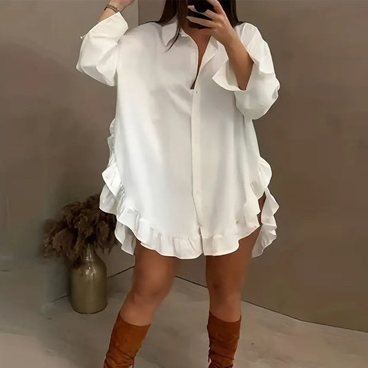 Aria – Bluse Mit Rüschensaum Für Den Frühling