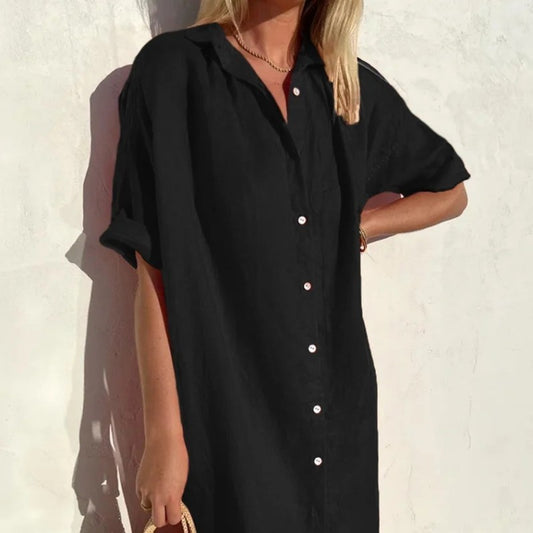 Ava – Hemdblusenkleid Aus Leinen