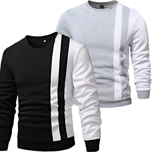 Augustus – Farbblock-pullover Mit Rundhalsausschnitt Für Herren