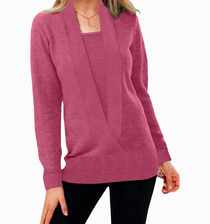 Aniek | Einzigartiger Strickpullover Mit V-ausschnitt