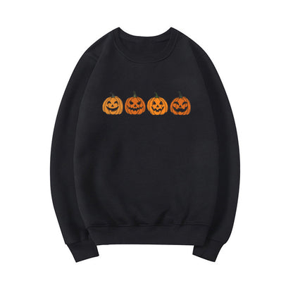 Afra – Halloween-pullover Mit Rundhalsausschnitt Und Kürbismotiv Für Damen