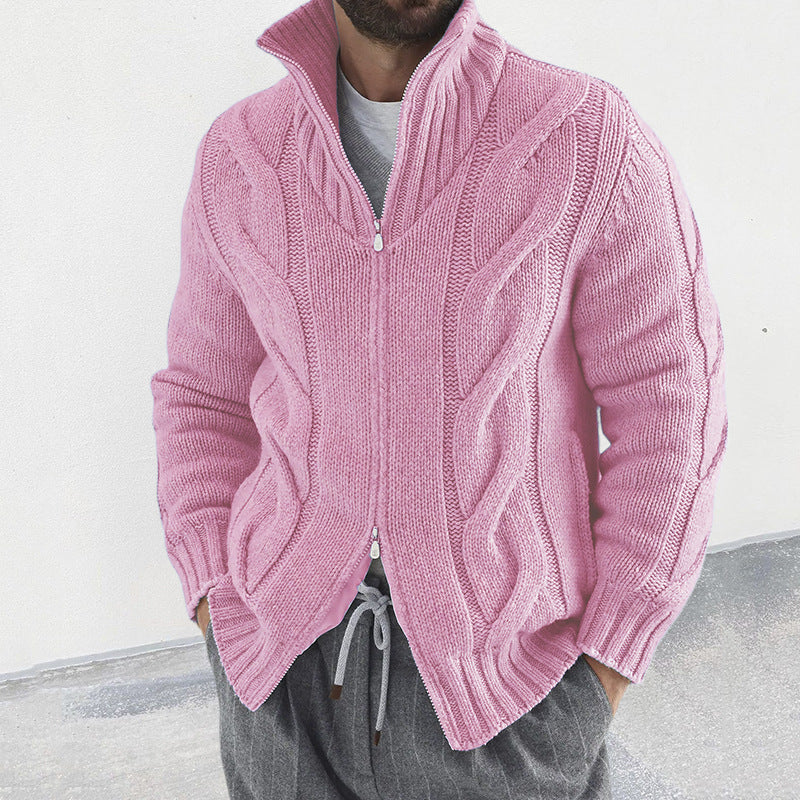 Steven - Weste | Strickjacke Mit Hohem Kragen Und Reißverschluss