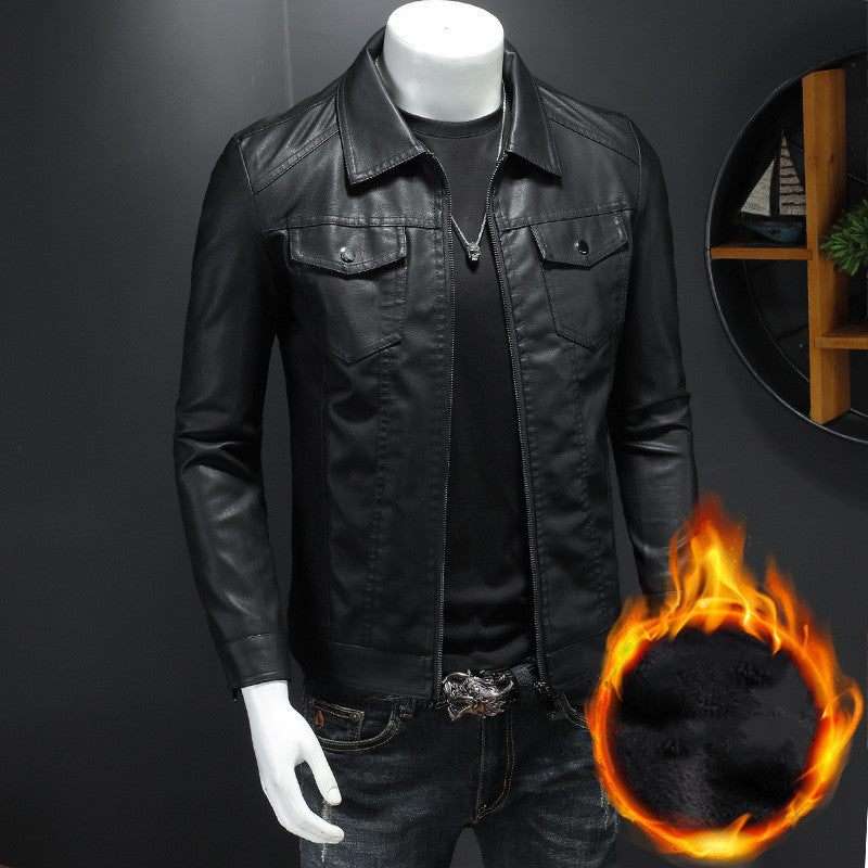 Calvin - Herren Vintage-lederjacke
