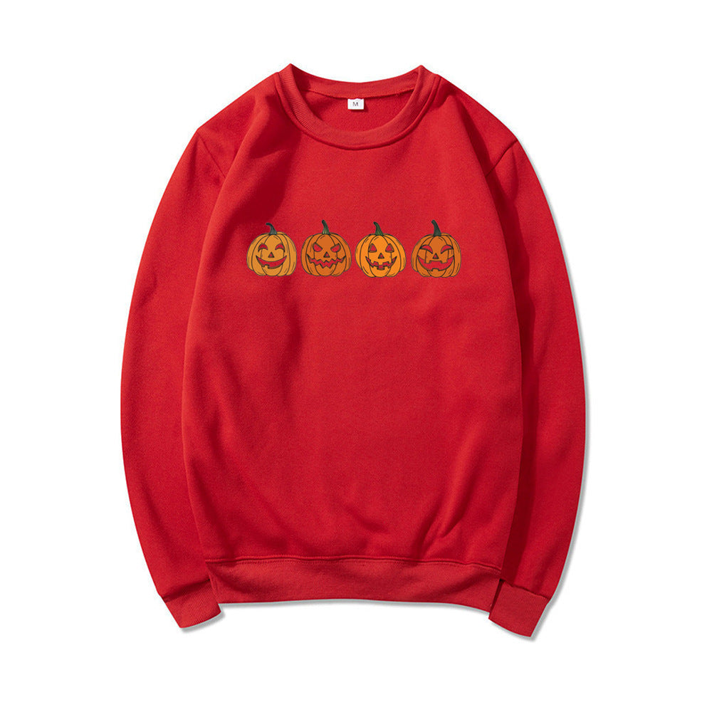 Afra – Halloween-pullover Mit Rundhalsausschnitt Und Kürbismotiv Für Damen