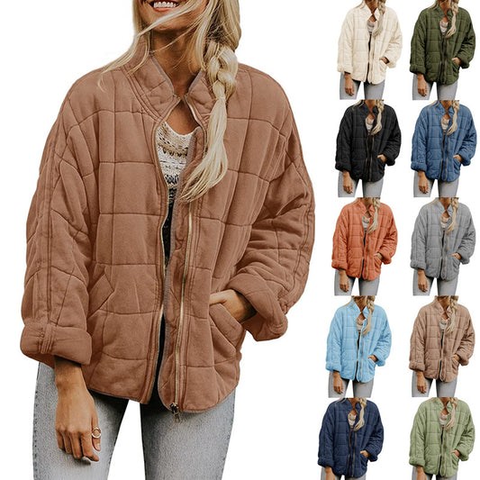 Alena - Lockere Jacke Aus Dicker Baumwolle