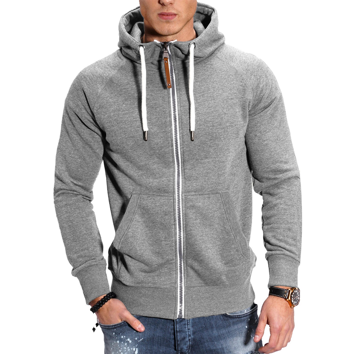 Xavier – Lässiger Kapuzenpullover Mit Reißverschluss Für Herren