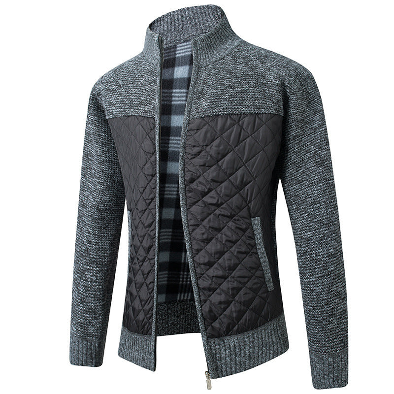 Uffe - Strickjacke Mit Stehkragen