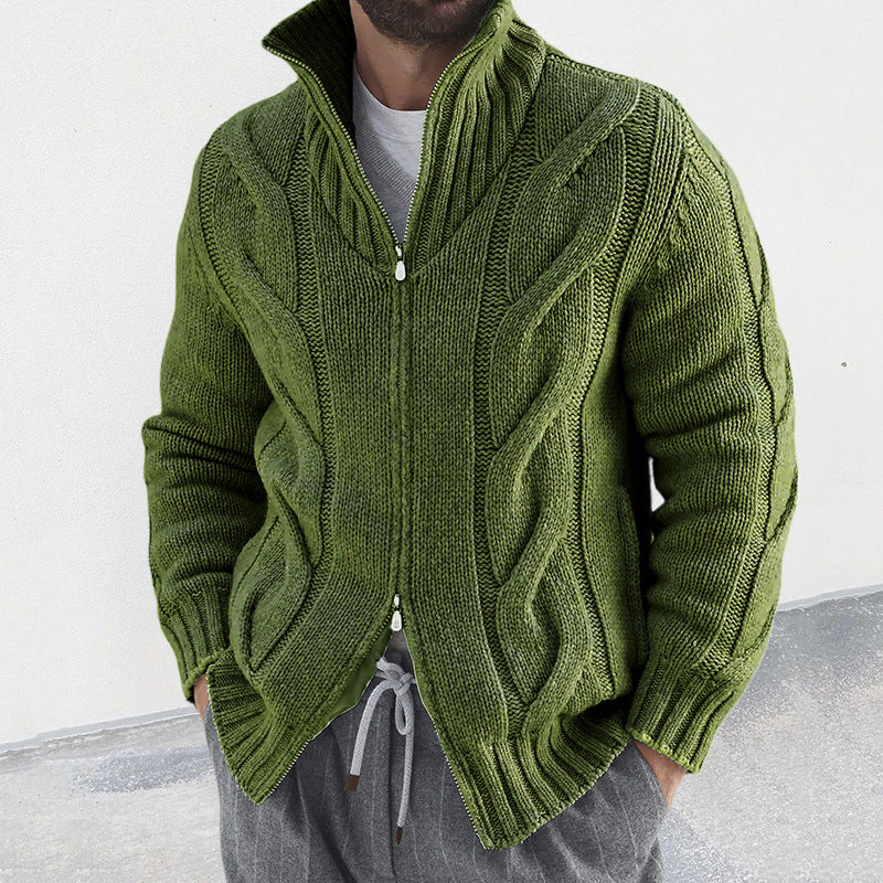 Steven - Weste | Strickjacke Mit Hohem Kragen Und Reißverschluss
