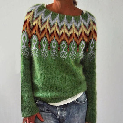 Thea – Damenpullover Im Retro-stil