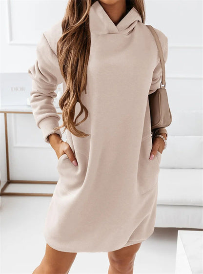 Angela - Kleid Mit Kapuze