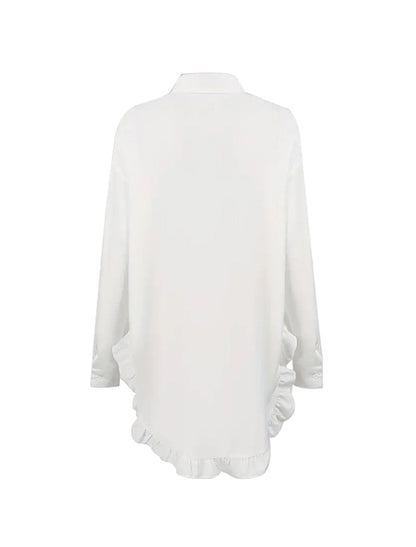 Aria – Bluse Mit Rüschensaum Für Den Frühling