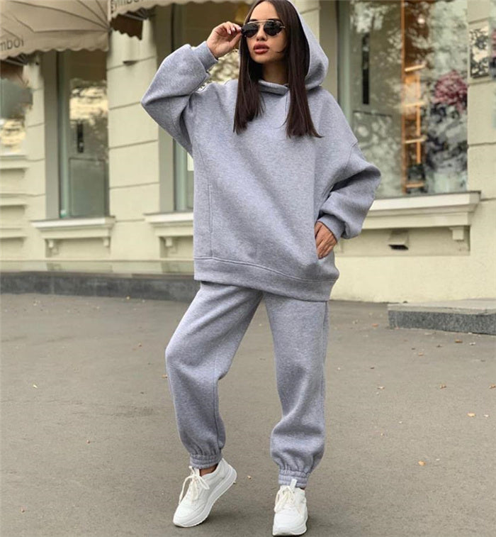 Alessia - Verdickter Langärmeliger Pullover Und Hose 2er-set