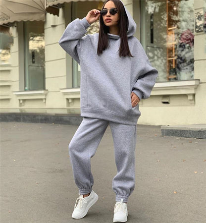Alessia - Verdickter Langärmeliger Pullover Und Hose 2er-set