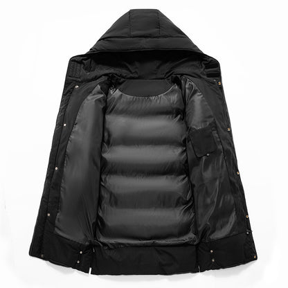 Alex – Warme Winterjacke Für Herren – Wattierte Jacke Mit Kapuze Und Reißverschluss