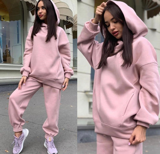 Alessia - Verdickter Langärmeliger Pullover Und Hose 2er-set