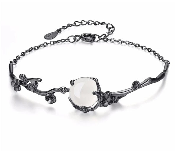 Alisa - Mondscheinstein-Silberarmband