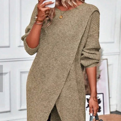 Zahra - Langer Strickpullover