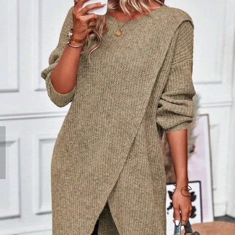 Zahra - Langer Strickpullover