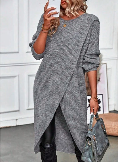 Zahra - Langer Strickpullover