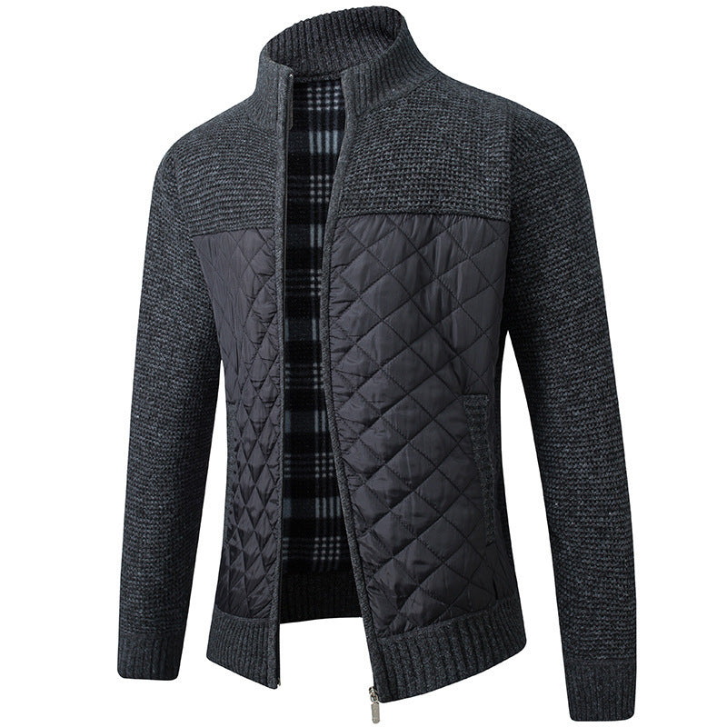 Uffe - Strickjacke Mit Stehkragen