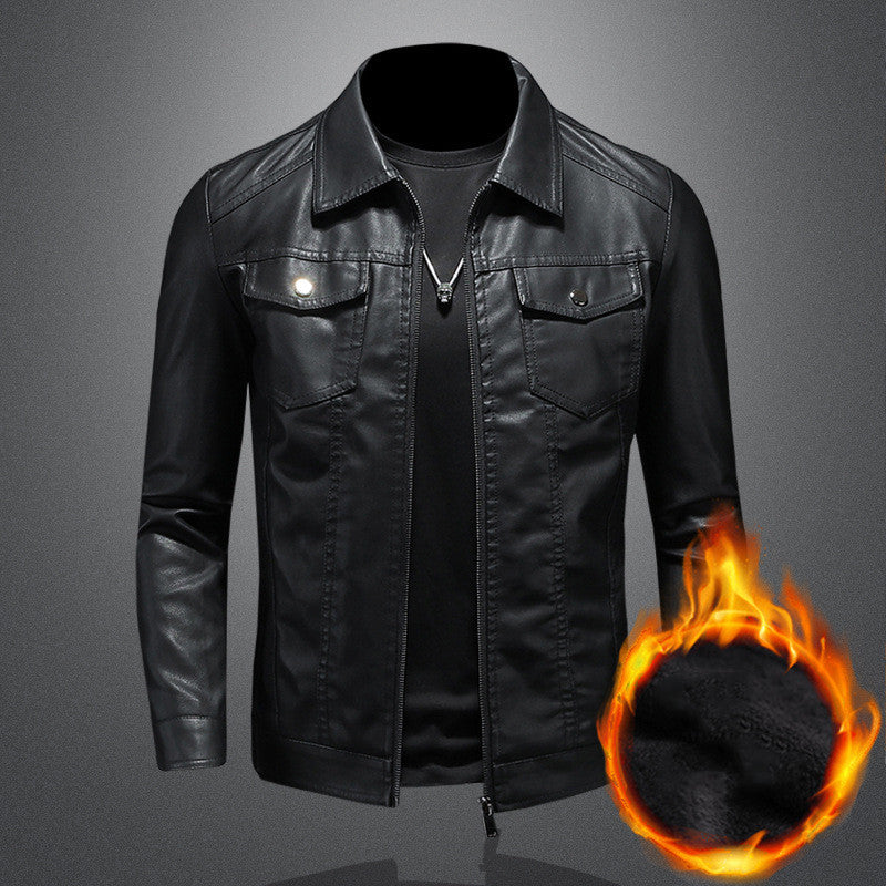 Calvin - Herren Vintage-lederjacke