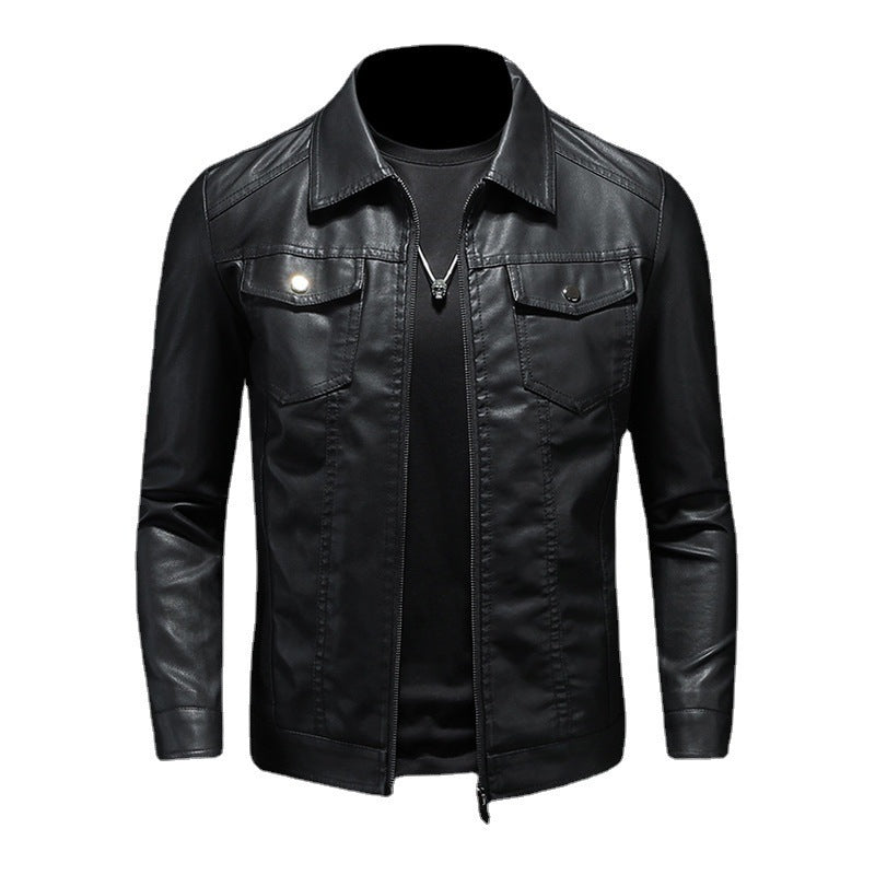 Calvin - Herren Vintage-lederjacke