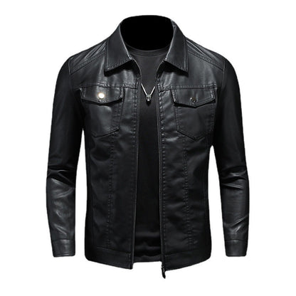 Calvin - Herren Vintage-lederjacke