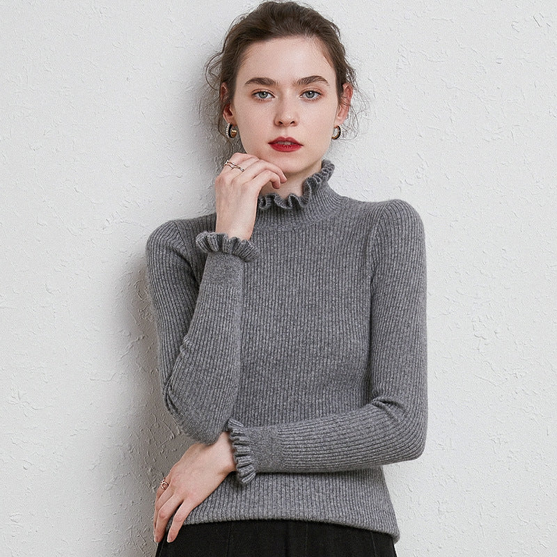 Anastasia - Modischer Pullover Mit Spitzenkragen
