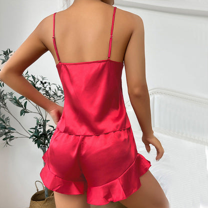 Anna  - 3-teiliges Satin-pyjama-set
