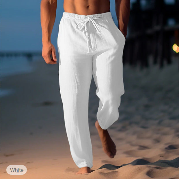 Andrew – Hochwertige, Lockere Leinenhose Für Den Frühling