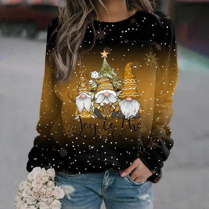Weihnachts-sweatshirt – Mit Farbverlauf