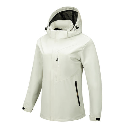 Wasser- Und Winddichte Outdoor-jacke Mit Kapuze - Ecoshield