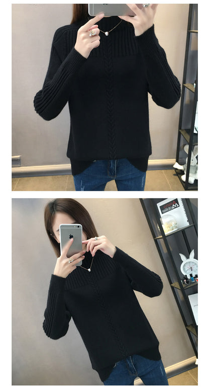 Anna - Rollkragenpullover Mit Strickmuster