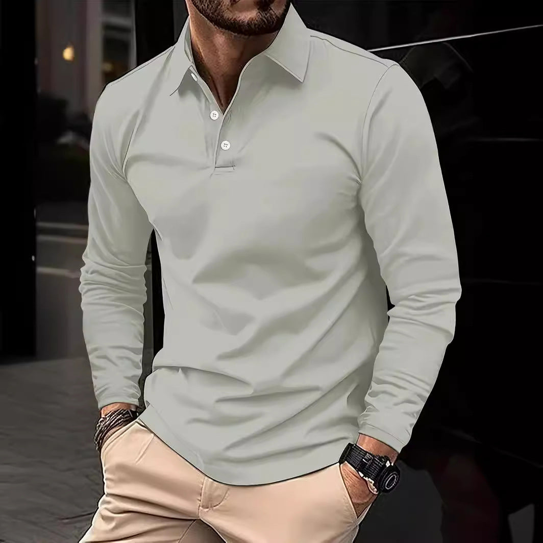 William - Langarm-poloshirt