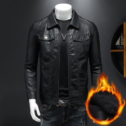 Calvin - Herren Vintage-lederjacke