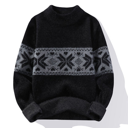 Alexander – Vintage-pullover Mit Nieten Und Reißverschluss Für Herren