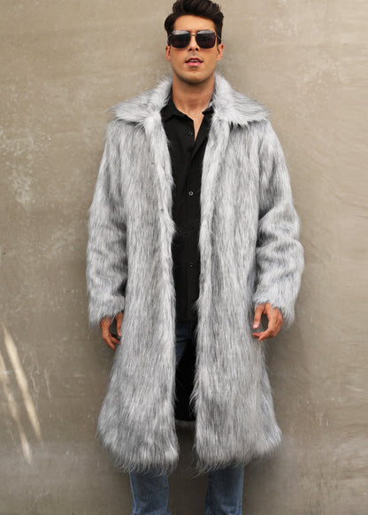 Zach – Lange Fell-winterjacke Für Herren
