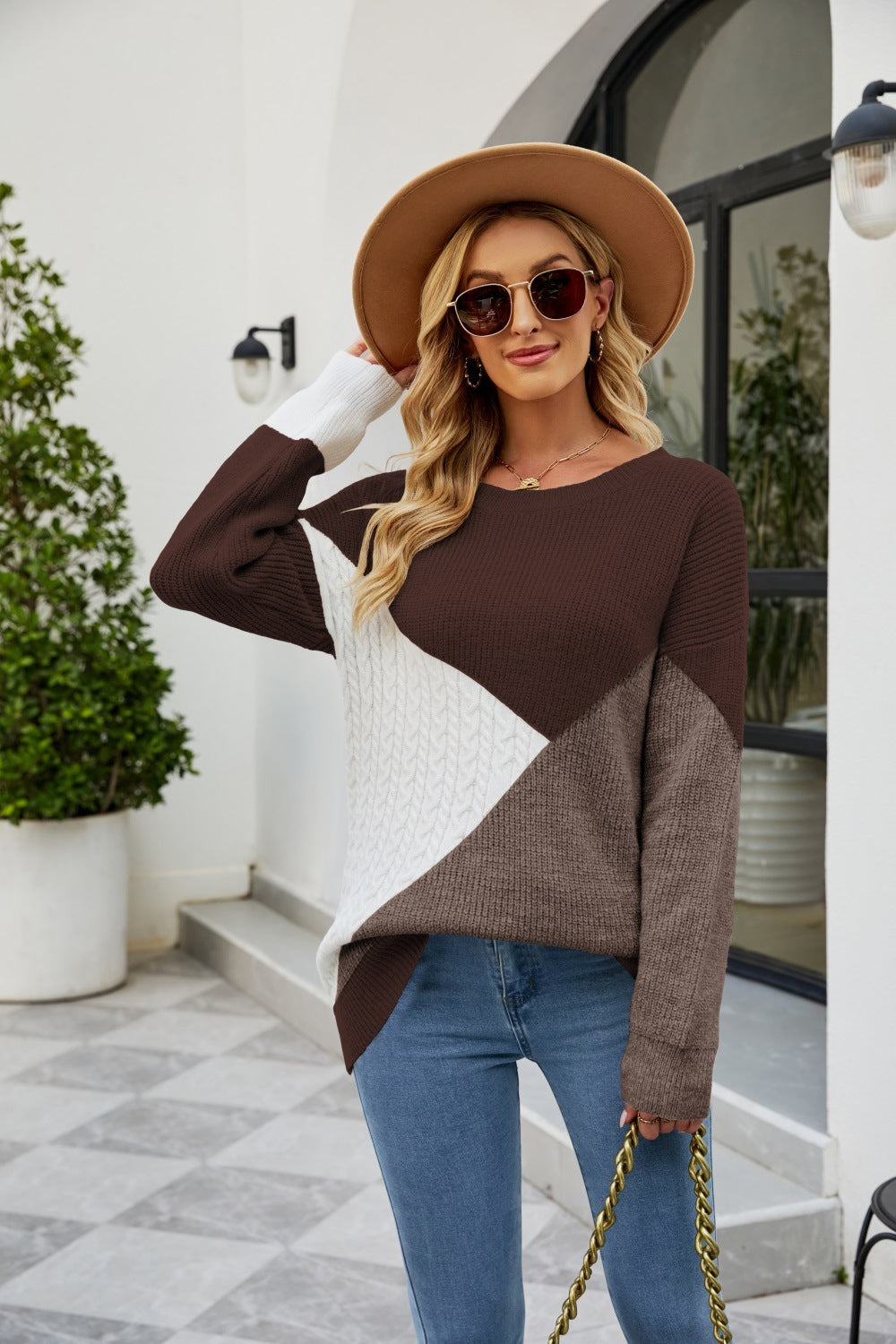 Amosena - Mehrfarbiges Sweatshirt Für Frauen