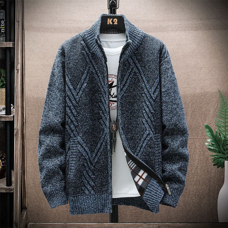 Anjo - Stripezip Weste | Trendiger Gestreifter Winter-cardigan