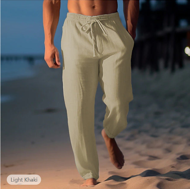 Andrew – Hochwertige, Lockere Leinenhose Für Den Frühling