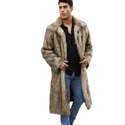 Zach – Lange Fell-winterjacke Für Herren