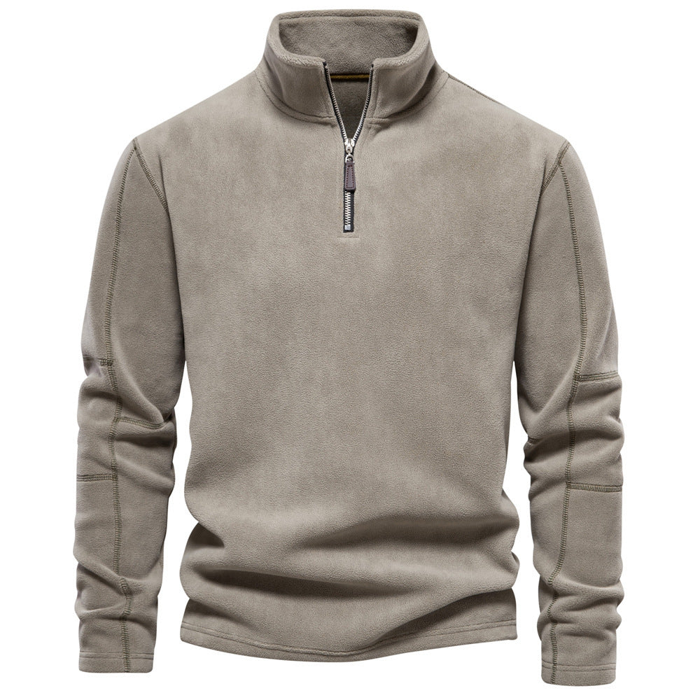 Warren - Cordpullover Mit Halbem Reißverschluss