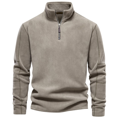 Warren - Cordpullover Mit Halbem Reißverschluss
