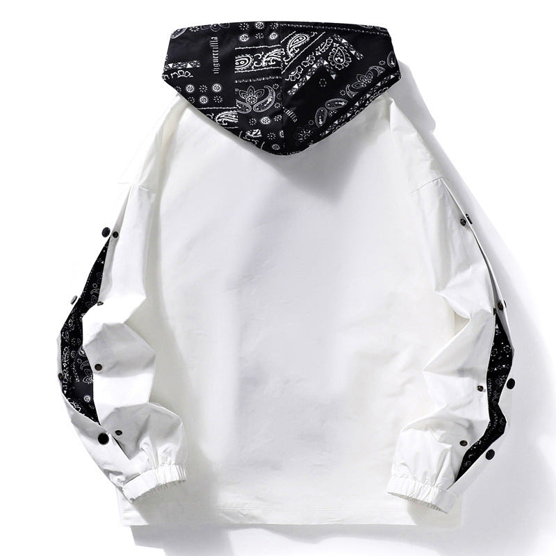 Vallois – Herrenjacke Mit Kapuze Und Bedrucktem Futter