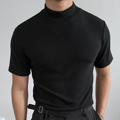 Caleb – Elegantes T-shirt Mit Hohem Kragen