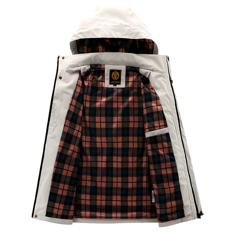 Winterparka Mit Fleecefutter | Winddichte Jacke Mit Kapuze