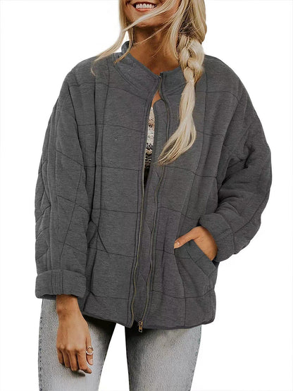 Alena - Lockere Jacke Aus Dicker Baumwolle