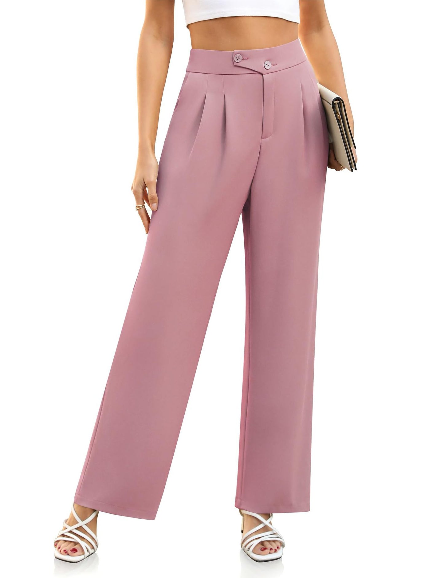 Waverly - Hose Mit Hoher Taille Und Weitem Bein