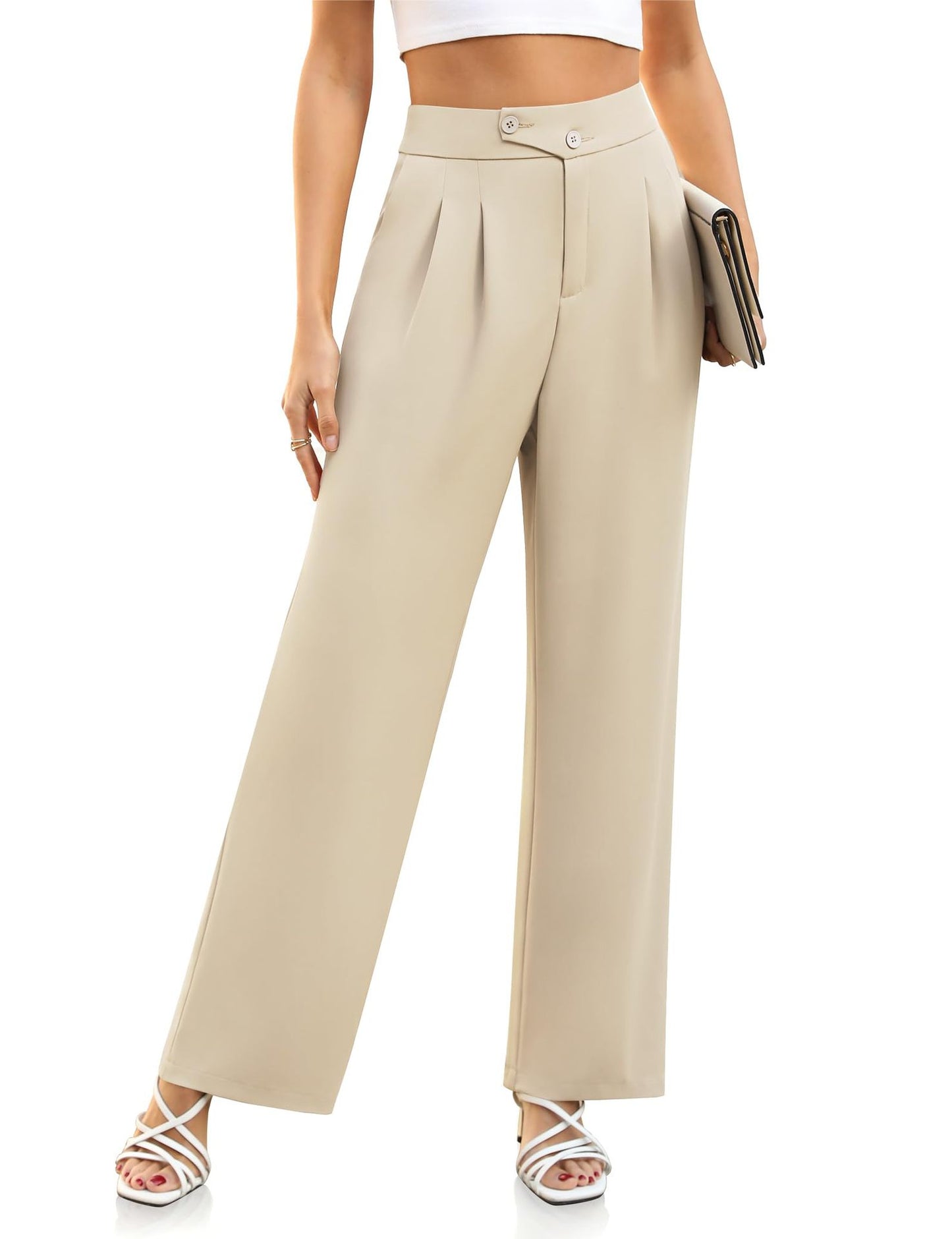 Waverly - Hose Mit Hoher Taille Und Weitem Bein